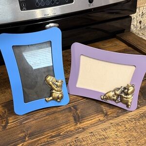 Disney Winney the Pooh Picture Frames with Metal Accents